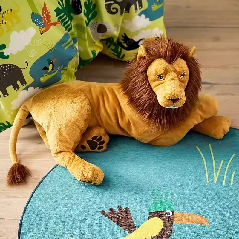🦁 Peluche Lion Réaliste XL (≈ 70 cm)