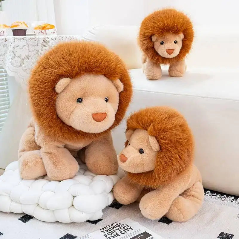 🦁 Peluche Lion Kawaii Assis